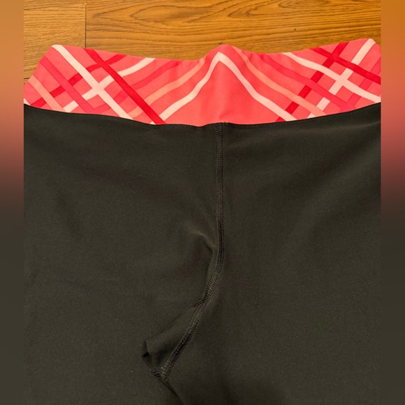 Nike dri fit workout capri pink women’s medium pink waist band lounge - Picture 10 of 14